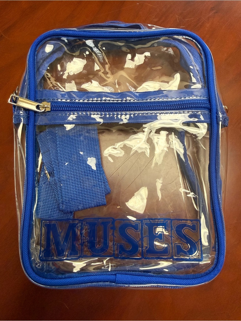 NIP Muses Clear Crossbody Bag in Blue